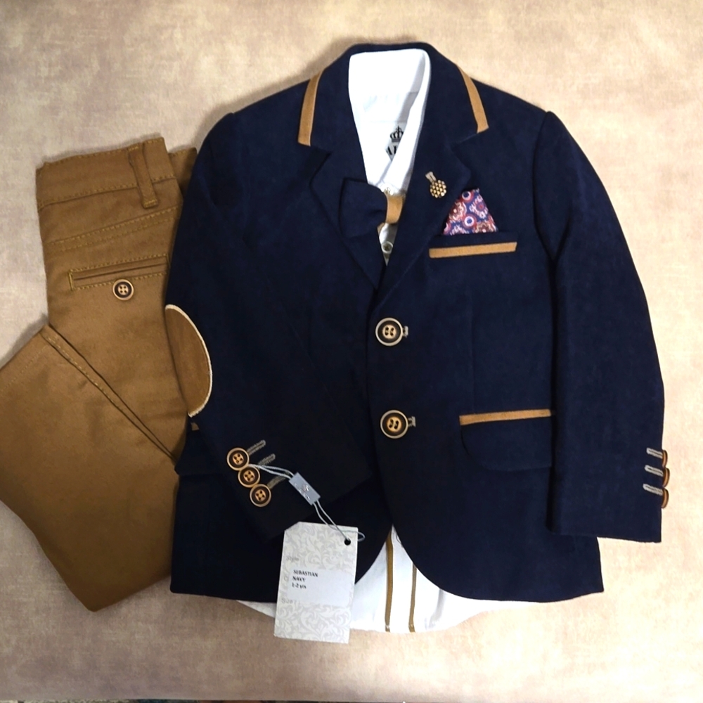 BEAU KiD boys suit, size 1-2 yrs, NWT